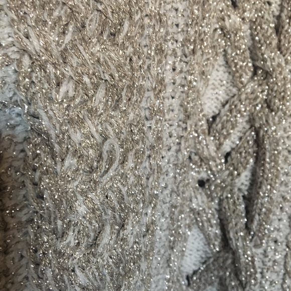 BCBGMaxzri silver metallic sweater - Picture 4 of 4